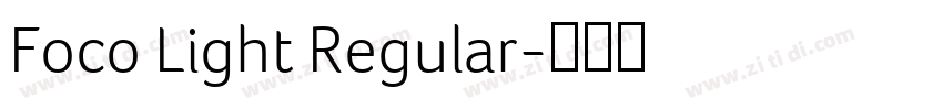 Foco Light Regular字体转换